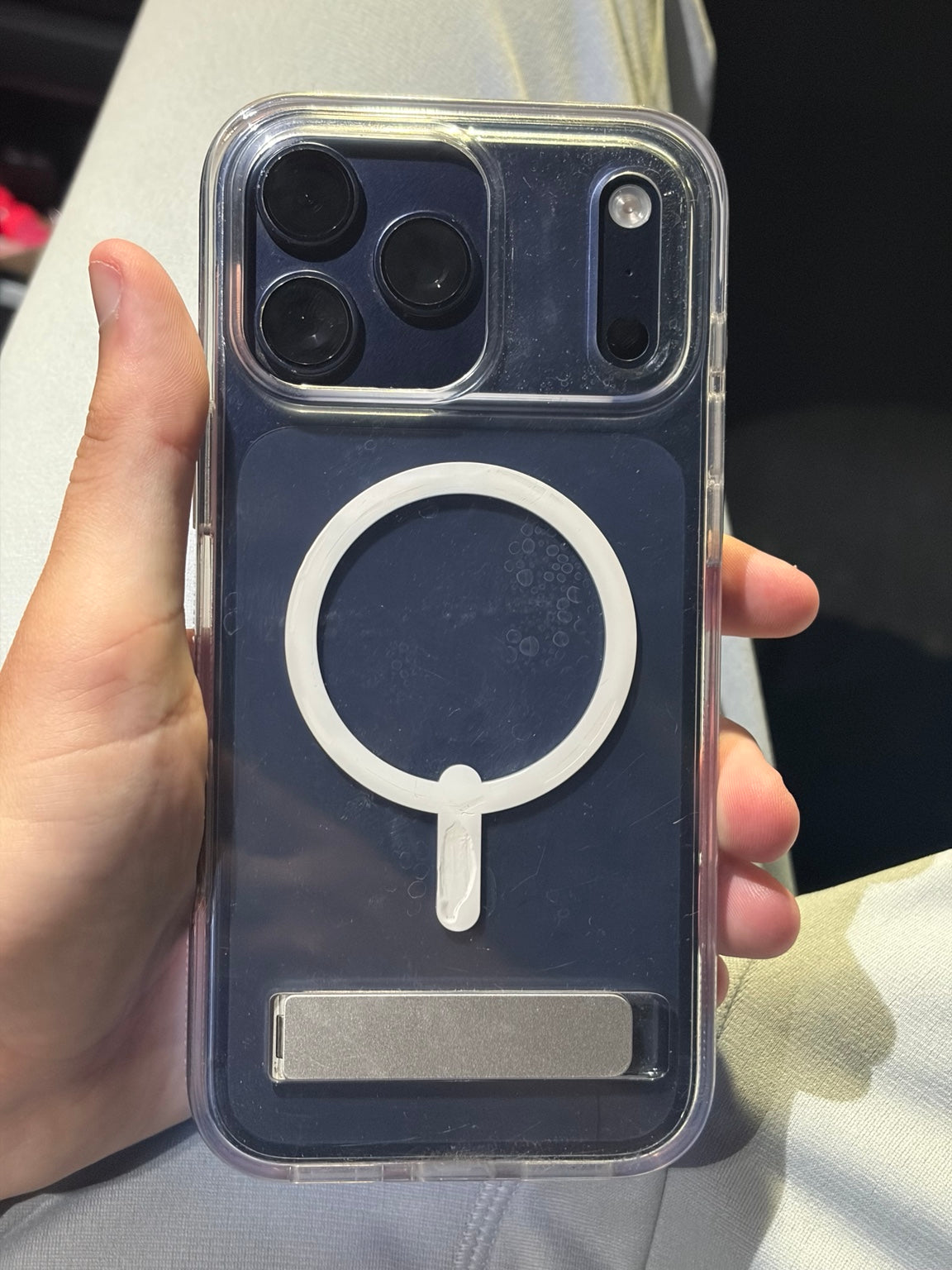 iPhone 17 Pro Max 256GB Deep Blue with MagSafe case
