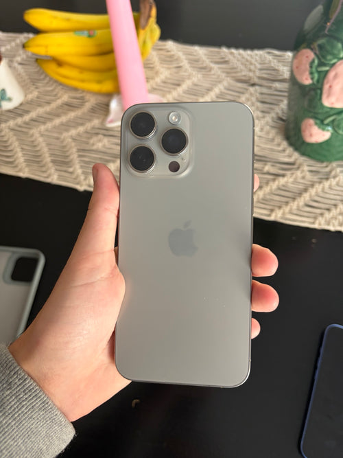 iPhone 15 Pro Max 256GB Natural Titanium rear view